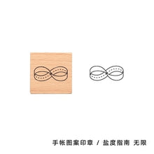 Load image into Gallery viewer, Creative Wooden Stamp Geometric Clear Stamps Wave DIY Bullet Journal for Scrapbooking Basic Decoration seal Office supplies