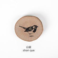 Load image into Gallery viewer, JIANWU 1pc Animal forest Post series log rubber seal cute Round stamps Wood clear stamps for scrapbooking DIY bullet journal