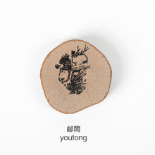 Load image into Gallery viewer, JIANWU 1pc Animal forest Post series log rubber seal cute Round stamps Wood clear stamps for scrapbooking DIY bullet journal