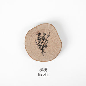 JIANWU 1pc Animal forest Post series log rubber seal cute Round stamps Wood clear stamps for scrapbooking DIY bullet journal
