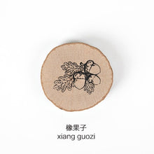 Load image into Gallery viewer, JIANWU 1pc Animal forest Post series log rubber seal cute Round stamps Wood clear stamps for scrapbooking DIY bullet journal
