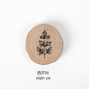 JIANWU 1pc Animal forest Post series log rubber seal cute Round stamps Wood clear stamps for scrapbooking DIY bullet journal