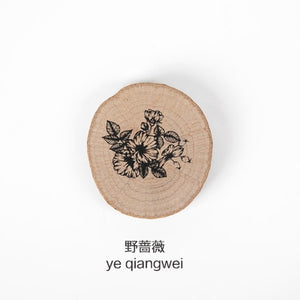 JIANWU 1pc Animal forest Post series log rubber seal cute Round stamps Wood clear stamps for scrapbooking DIY bullet journal